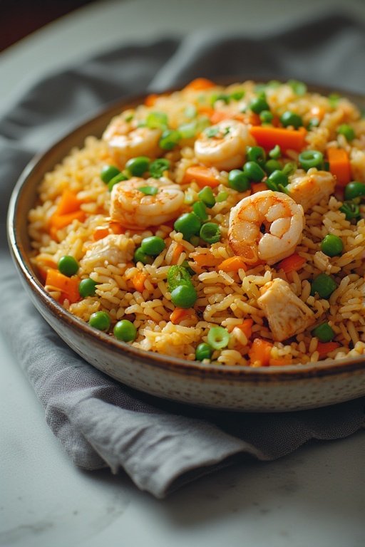 Singapore Fried Rice – Asiatischer Bratreis mit Curry